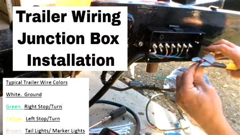 youtube trailer wiring junction box|utility trailer wiring junction box.